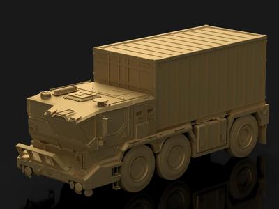 Bratzk Heavy Transport Vehicle with Container