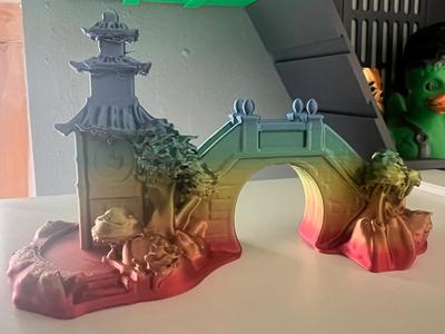 Aquarium Vivarium Terrarium Japanese Bridge 