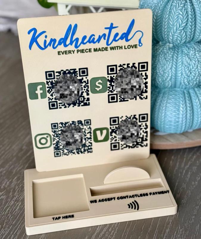 Small Business Follow Us + QRcode CUSTOMIZE IT!