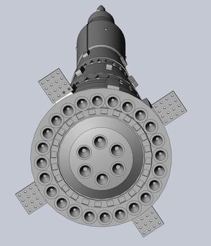 N1-L3 Soviet Moon Rocket Concept Printable Model