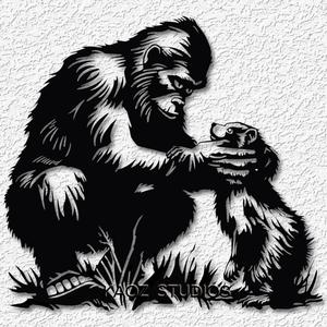 bigfoot wall art sasquatch wall decor yeti decoration
