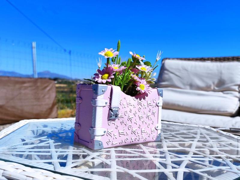 LV-Inspired Trunk Planter