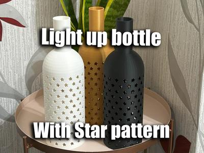 Decorative Star Bottle (light up)