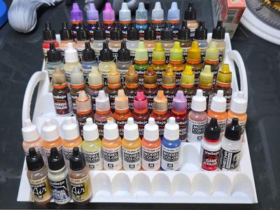 IKEA Alex Drawer paint organizer - Vallejo / Army