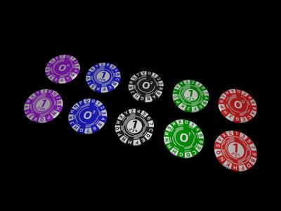 Base-32 Binary Code Poker Chips
