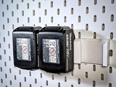 Triple Makita 18V/LXT Battery Mount for Skadis