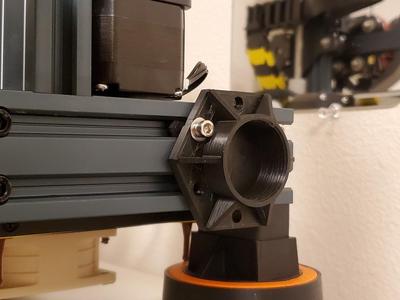 Ultra compact print spool holder adapter with M30 1.5 thread for wall or print frame mount 