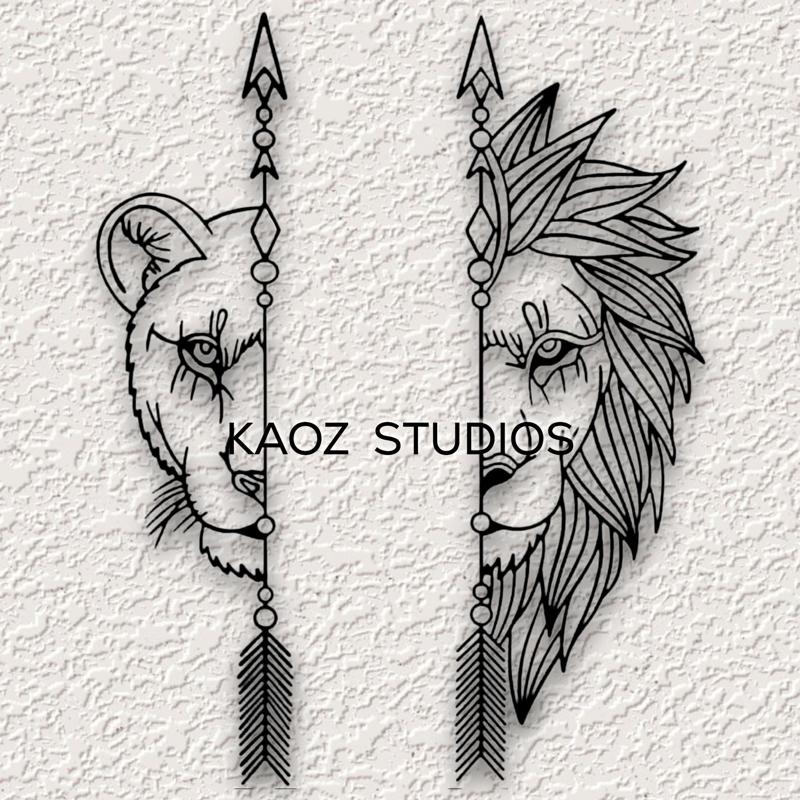 lions wall art king and queen wall decor jungle safari decorations
