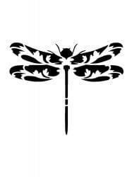 Dragon Fly Stencil