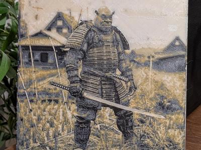 Hueforge Samurai Shrek