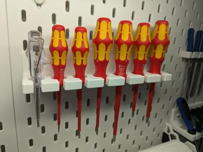 Wera screwdriver holder for IKEA skadis