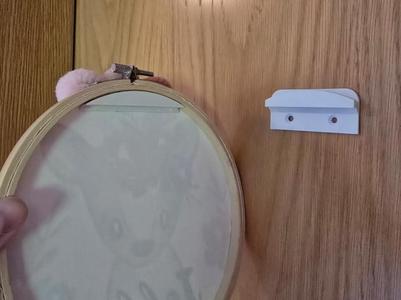 Embroidery picture holder for round frames (Ø 170)