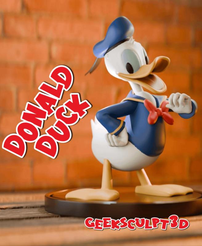 Donald Duck Figurine – 3D Printed Collectible