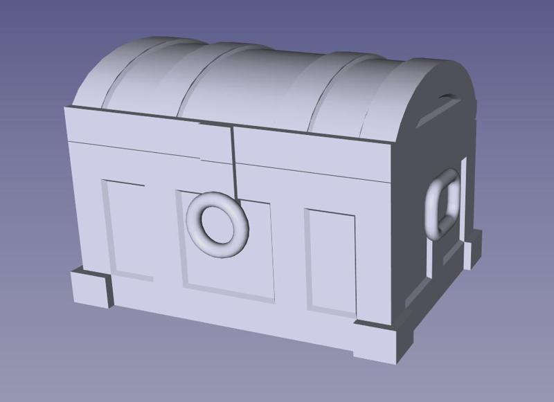 Fully customizable parameteric treasure chest