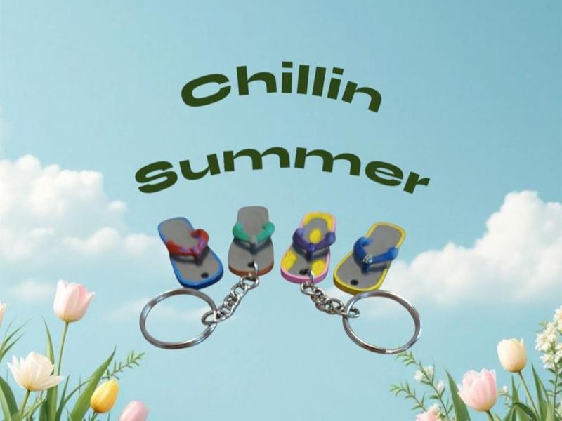 Flip-flop Keychain 5min