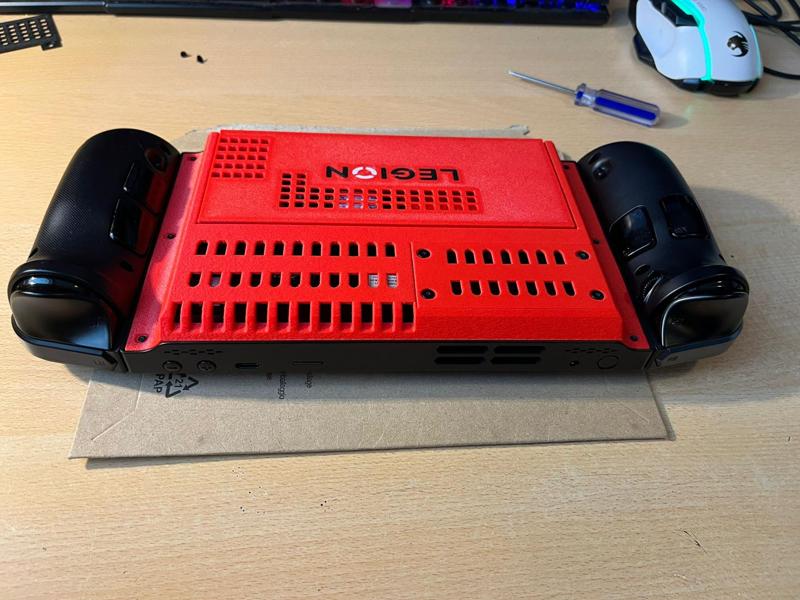 Legion Go Dual SSD mod Backplate