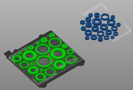 100+ Ball bearings in standard sizes (608, 6200, 6202, 6204, 6206, 6000 and 6305 etc.) - uses airsoft 6mm bb balls or 4.5mm steel balls