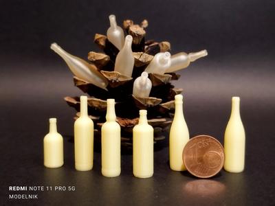 Tiny Bottles for Dioramas – Scale Model Precision