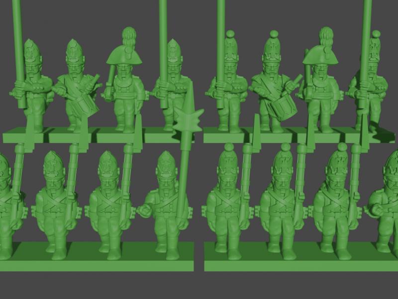 6-15mm Russian Pavlovsk Grenadiers & Fusiliers (1802-08) NAP-RU-4