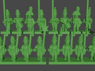 6-15mm Russian Pavlovsk Grenadiers & Fusiliers (1802-08) NAP-RU-4