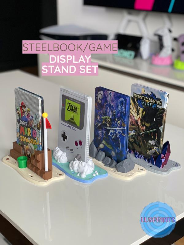 Nintendo Switch Steelbook/Game Display Stand Set