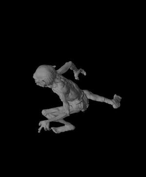 gollum samlet t print .obj