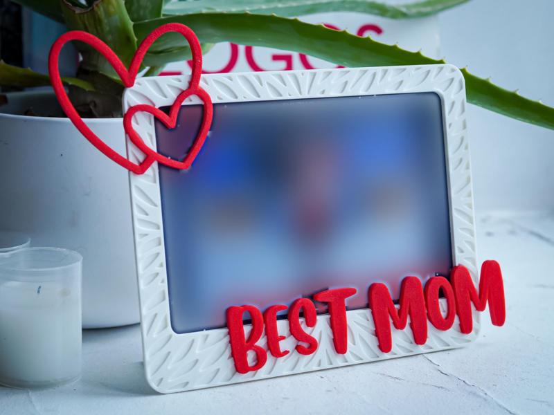 BEST MOM floral 4x6" photo frame/gift (NO AMS)