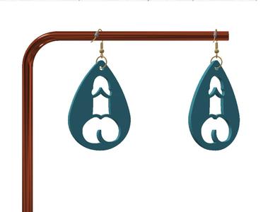 Naughty keychain / earrings