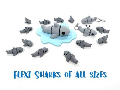 Flexi Sharks of ALL sizes