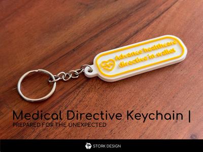 Keychain with Medical Directive Notice (no AMS)