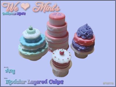 Dollhouse - Modular Layered Cake 1:18 1:12