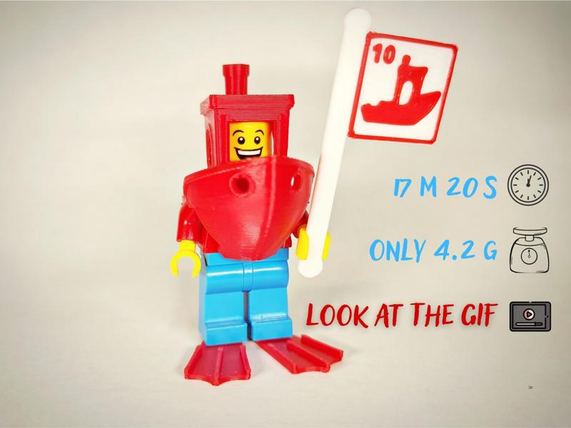 Benchy Minifigure Suit