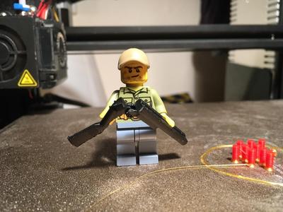 LEGO(Compatable) Double Barreled Break Action Shotgun