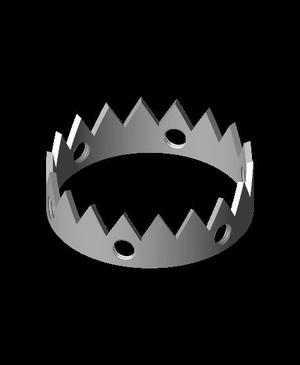 Medium screw crown