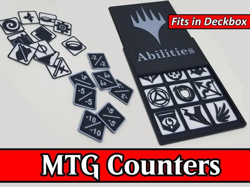 MTG Counters + Case - Fits in Deckbox