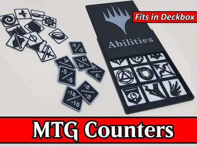 MTG Counters + Case - Fits in Deckbox