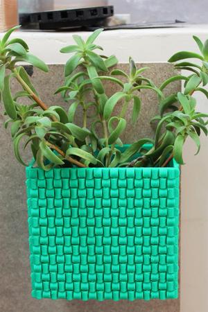 Weaved flower pot
