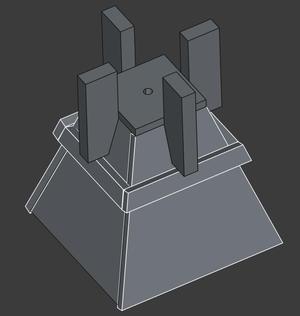 Pyramid Concrete Support Pillar Form