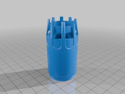 Blaster style airsoft suppressor / flash hider / tracer housing