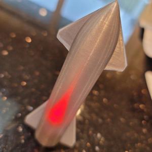 Starship Christmas Tree Ornament w LED