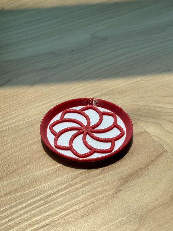 Helix Lotus Coaster – Flowing Sacred Geometry