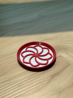 Helix Lotus Coaster – Flowing Sacred Geometry