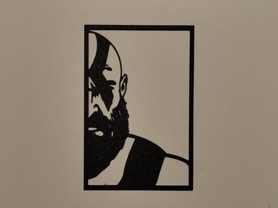 kratos wall art