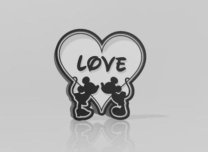 Disney LOVE LED Lampe