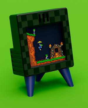 LEMMINGS - Pixel Voxel Art Frame (No support, 3MF included)