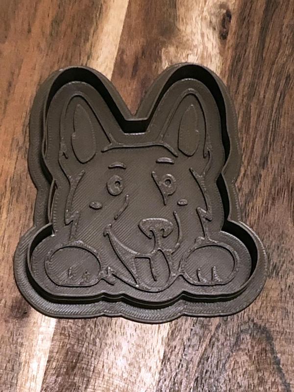 German Shepherd Cookie Cutters and Stamps