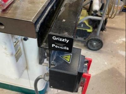 Grizzly table saw pencil box, G0715P