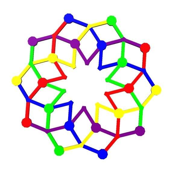 10 Part DECACYCLIC WEAVE DIAGRAM 1