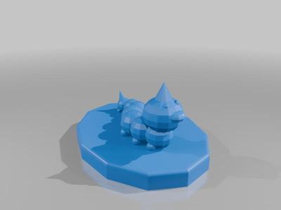 Weedle Low Poly Pokemon Figure 13