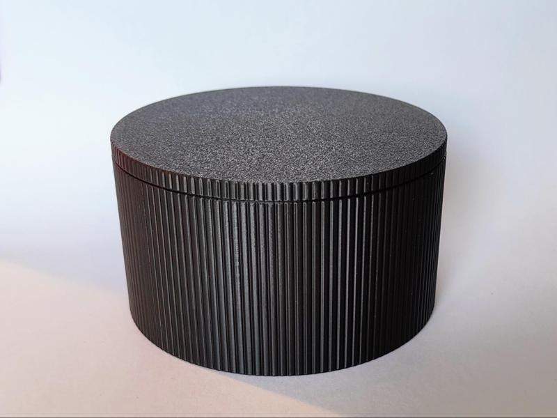 Round ribbed box (⌀ 120 mm)